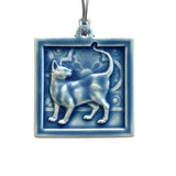 Standing Cat Tile Ornament by Whistling Frog