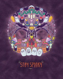 Stay Spooky Greeting Card by Cat Rocketship