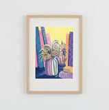 Still Life with Books and Flowers #3 Print by Heartell Press