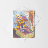 Still Life with Books and Flowers #2 Card by Heartell Press