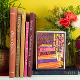 Still Life with Books and Flowers Card by Heartell Press