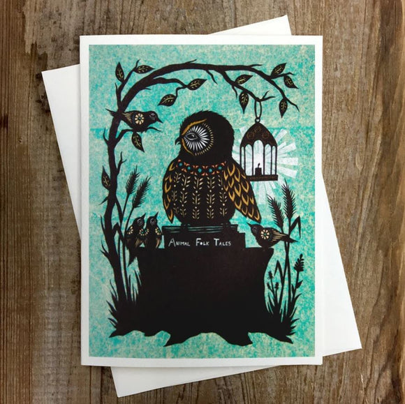 The Storyteller Greeting Card by Angie Pickman
