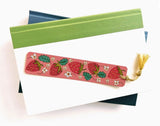 Strawberries Bookmark by Rikrack Embroidery