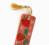 Strawberries Bookmark by Rikrack Embroidery