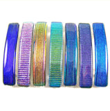 Dichroic Glass Striped Barrette - Large by Glass Town USA