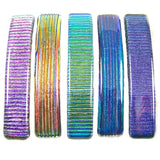 Dichroic Glass Striped Barrette - Large by Glass Town USA