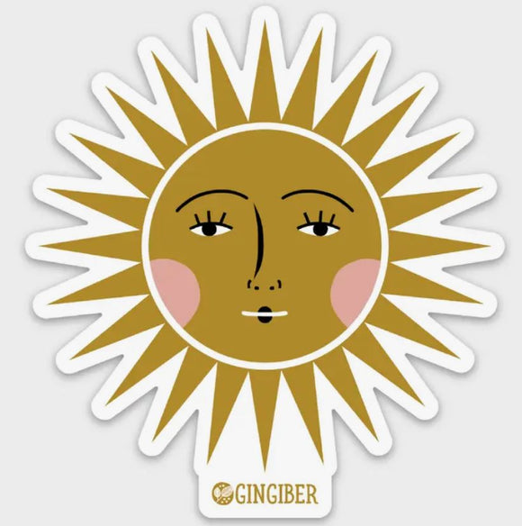 Sun Sticker by Gingiber