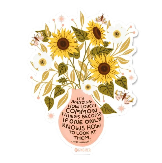 Sunflower Sticker by Gingiber