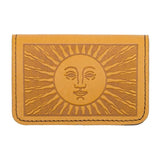 Sun Leather Card Holder by Oberon Design