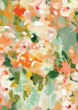 Sunny Abstract Kitchen Tea Towel by Paper Baristas