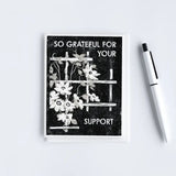 So Grateful For Your Support Card by Heartell Press