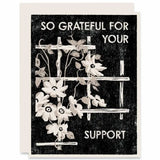 So Grateful For Your Support Card by Heartell Press