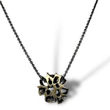 Warm Sweetgum 3/4" Slice Pendant Necklace by Merzatta Jewelry