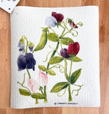 Sweet Pea Swedish Dishcloth by Chavah's Garden