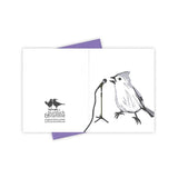 Talent Show Titmouse Card by Burdock & Bramble