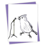 Talent Show Titmouse Card by Burdock & Bramble