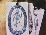 Skeleton Tarot Bookmark by Cat Rocketship