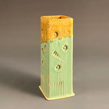Short Square Bud Vase by Macone Clay