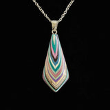 Teardrop Featherwoods Pendant #1046 by Buzz Coren