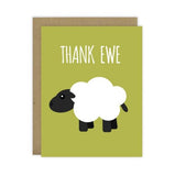 Thank Ewe Blank Greeting Card by Mr. Sogs