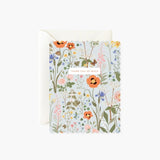 Wild Flowers Thank You Greeting Card by Oana Befort