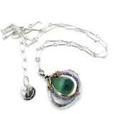 Thistle Flower Amethyst Necklace by Vanessa Savlen