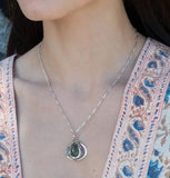 Thistle Flower Amethyst Necklace by Vanessa Savlen