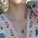 Thistle Flower Amethyst Necklace by Vanessa Savlen