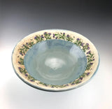 Honeybees and Thistles Bowl by Jen Stein