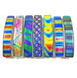 Dichroic Glass Tie Dye Barrette - Medium by Glass Town USA