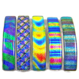 Dichroic Glass Tie Dye Barrette - Medium by Glass Town USA