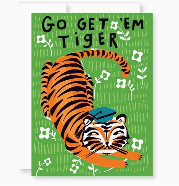 Graduation Tiger Greeting Card from Great Arrow Cards