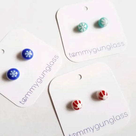 Tis The Season Studs by TommyGunGlass