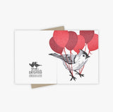 Up and Away Titmouse Card by Burdock & Bramble