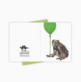 Birthday Balloon Toad Card by Burdock & Bramble