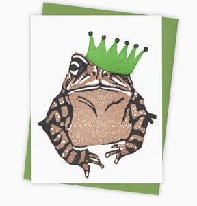 Charming Toad Card by Burdock & Bramble