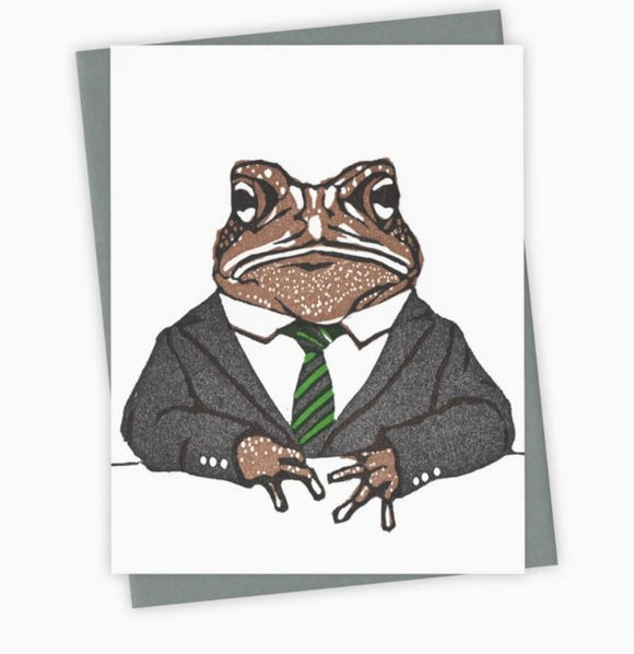 Tonight at Ten Toad Card by Burdock & Bramble