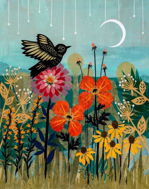 To Linger in a Garden Fair Print by Angie Pickman