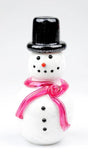Snowman with Top Hat by Scott Staats Glass