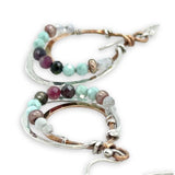 Flexibility Tourmaline Channel Hoop Earrings by Vanessa Savlen