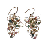 Multi-Interlock Hook Earrings with Stones by MPR Jewelry