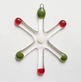 Mini Glass Mod Starburst Ornament by TommyGunGlass