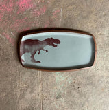 Tyrannosaurus Rex 'T. Rex' Rectangular Plate - Large by Keith Hershberger