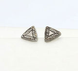 Diatom Stud Earrings #1 by BMF Jewelry