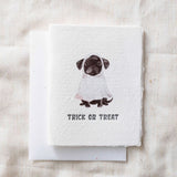 Trick-or-Treat Dog Halloween Greeting Card by Paper Baristas