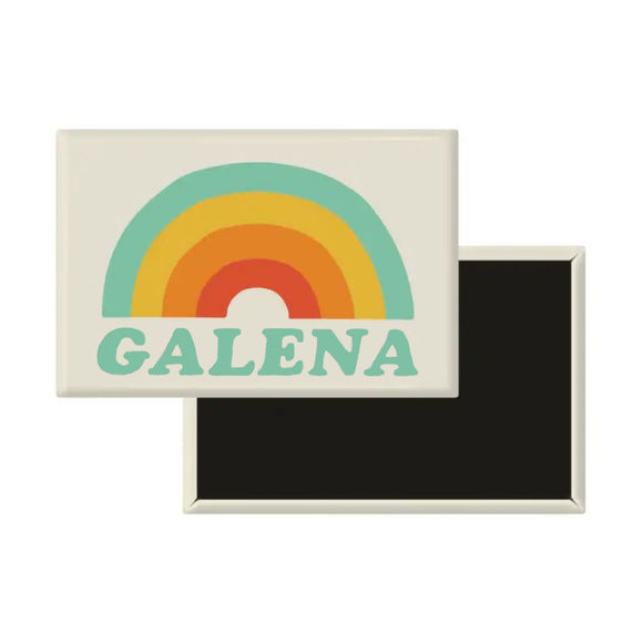 Galena Cooper Rainbow Rectangle Magnet by Acme Local