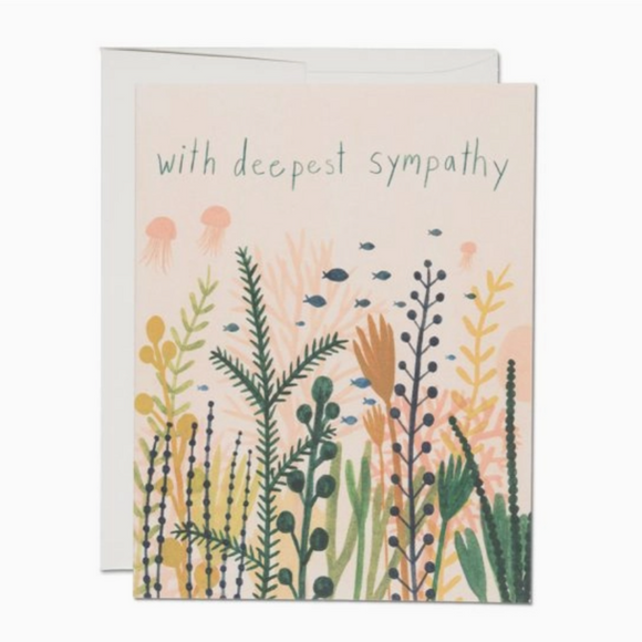 Underwater Sympathy Greeting Card from Red Cap Cards