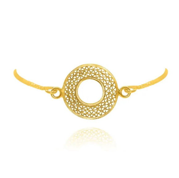 Valeria Gold Filigree Bracelet by Olmox Fine Filigree Jewelry