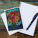 Vase of Flowers Greeting Card by Sarah Angst