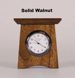 Mini Mantel Clock Style #12 - Walnut by Schlabaugh & Sons